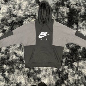 Nike Air Men's Black and Gray Hoodie